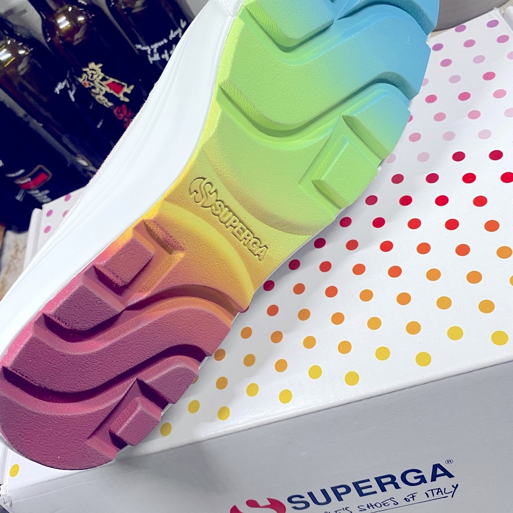 Superga Tank Multicolor Rainbow Pride Sneaker - Picture 3 of 4